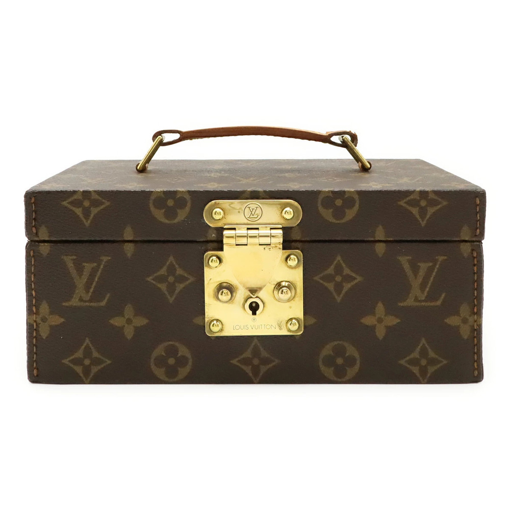 LOUIS VUITTON Monogram Boite Tou Jewelry Case Makeup Hard Trunk